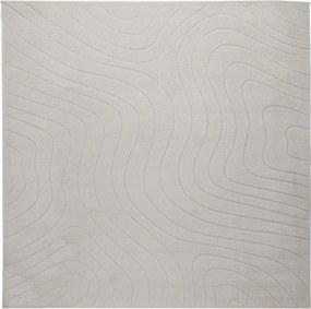 vidaXL Χαλιά χώρου τετράγωνο PALMERAS Κρεμ 200 x 200 cm Πολυεστέρας