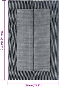 vidaXL Χαλί εξωτερικού χώρου ARAKIL γκρι 190x290 cm PP