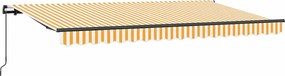 vidaXL Σκηνίτσα Αναδιπλούμενη Κίτρινο 350 x 200 cm ύφασμα