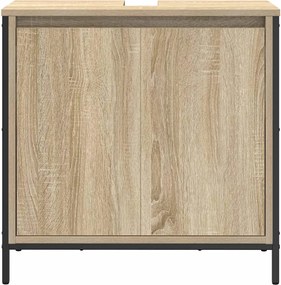 vidaXL Ντουλάπι Νιπτήρα Μπάνιου Sonoma Δρυς 60x34,5x60 εκ.