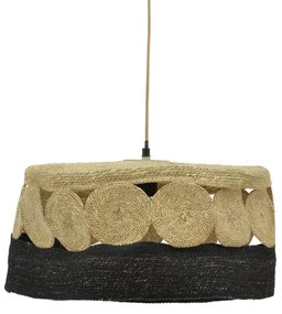 Φωτιστικό οροφής Ormen Inart E27 φυσικό Φ50x115εκ Υλικό: JUTE AND MILD STEEL 311-000015