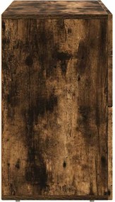 vidaXL Πλαϊνό γραφείο Καπνιστό Δρύς 80.5 x 35 x 59 εκ.