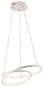 Φωτιστικό Οροφής  Lieve LED-LIEVE-S-BCO 30W Led Φ40cm 150cm White Luce Ambiente Design Aluminium