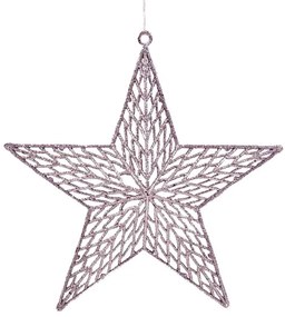 Χριστουγεννιάτικο Στολίδι Αστέρι Ροζέ 28cm 236513d