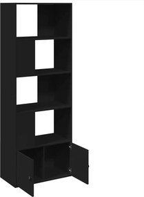 vidaXL Βιβλιοθήκη Μαύρη 70x36x189 εκ. από Επεξεργασμένο Ξύλο