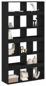 vidaXL Βιβλιοθήκη Μαύρη δρυς 100 x 33 x 187.5 εκ. Επεξεργασμένο ξύλο