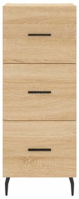 vidaXL Μπουφές Sonoma δρυς 34,5 x 34 x 180 εκ. από Επεξεργασμένο Ξύλο