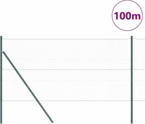 vidaXL Στύλος Περιφράξεων Γκρι 100 x 1,2 μ (50 mm πλέγμα)