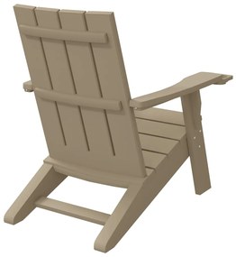 Καρέκλα Κήπου Adirondack Αν. Καφέ 75x88,5x89,5 εκ. Πολυπρ/λένιο - Καφέ