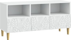 vidaXL Ντουλάπι TV 102 x 34,5 x 50 εκ. Λευκό Επεξεργασμένο Ξύλο