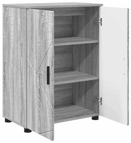 vidaXL Ντουλάπι Μπάνιου Γκρι sonoma 60 x 35 x 80 εκ Επεξεργασμένο ξύλο