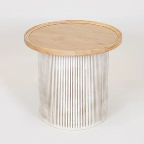 Τραπεζάκι Βοηθητικό Ξύλινο Natural 45x45x40εκ. ESTHETI 750-40514