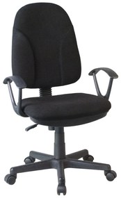 Καρέκλα Γραφείου ArteLibre ΜΕΤΩΠΗ Μαύρο Ύφασμα 61x58.5x90-102cm-14230008