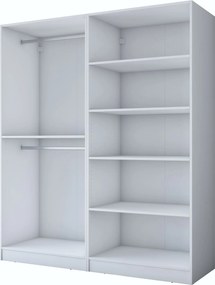 Ντουλάπα Λευκό BRETI 180x57.5x210