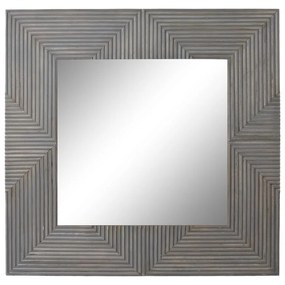 Τοίχο καθρέφτη DKD Home Decor Γκρι 121 x 4 x 121 cm