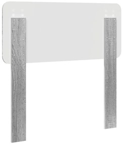 vidaXL Κεφαλάρι με κεφαλάρι Γκρίζο Σονομα 100 cm Επεξεργασμένο ξύλο