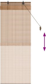 vidaXL Ρόλερ (στόρι) Καφέ 40 x 160 cm Μπαμπού