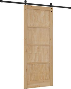 vidaXL Συρόμενη Πόρτα ORKDAL 86 x 211 cm Επεξεργασμένο Ξύλο Φυσικό