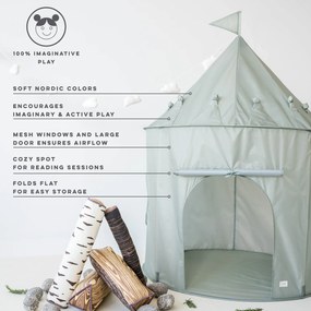 3Sprouts Σκηνή Παιχνιδιού από ανακυκλωμένο ύφασμα Green