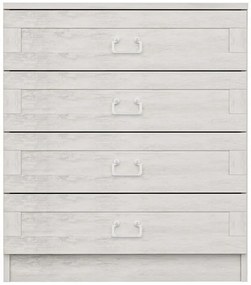 Συρταριέρα Kale 506MNR1527 72x42x77cm White