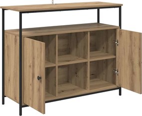vidaXL Πλαϊνό γραφείο Artisan Oak 100 x 35 x 80 εκ. Επεξεργασμένο ξύλο