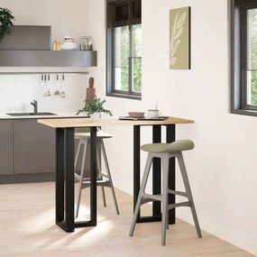 Πόδια τραπεζιού μπαρ σε σχήμα T 2 τεμ. Μαύρο 40x35x(100-101)εκ. - Μαύρο