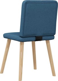 vidaXL Καρέκλες Τραπεζαρίας 6 τεμ. Μπλε Υφασμάτινες