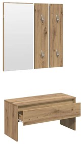 vidaXL σετ επίπλων διαδρόμου Artisan Oak Engineered Wood