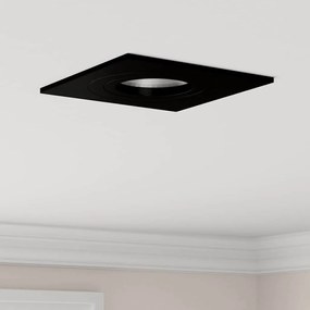 vidaXL Κρυφά Σποτ 24 τεμάχια Τετράγωνο GU10 Μαύρο 91x91 χλστ.