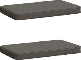 vidaXL Μαξιλάρια Πάγκου 2 Τεμαχίων VUGHT 2 pcs 100% Πολυεστέρας Γκρι