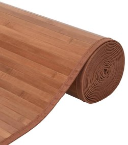 vidaXL Χαλί Ορθογώνιο Καφέ 100 x 200 εκ. Μπαμπού