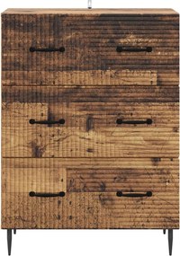 vidaXL Ντουλάπι με Συρτάρια 66 x 34,5 x 89,5 εκ Επεξεργασμένο Ξύλο