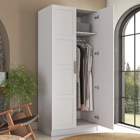 Ντουλάπα Λευκό BRODE 90x57.5x210