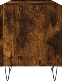 vidaXL Δισκοθήκη Καπνιστή Δρυς 121x38x48 εκ. από Επεξεργασμένο Ξύλο