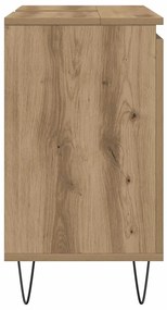 vidaXL Ντουλάπι Μπάνιου Δρυς τεχνίτης 58 x 33 x 60 εκ από Επεξεργ Ξύλο