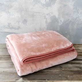 Κουβέρτα Βελουτέ Μονή (160x220) Nima Bed Linen Coperta AW2022 Ροζ