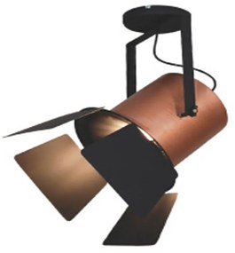 Φωτιστικό Οροφής - Πλαφονιέρα Arlen 77-4289 31x56cm E27 60W Copper-Black Homelighting Metal