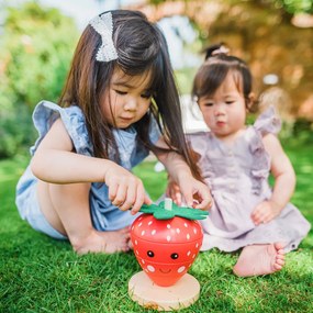 Ξύλινο Παιχνίδι Στοίβαξης (Σετ 5τμχ) Orange Tree Toys Strawberry 60-12145