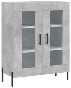 vidaXL Ντουλάπι Γκρι Σκυροδέματος 69,5x34x90 εκ. Επεξεργασμένο Ξύλο