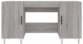 vidaXL Γραφείο Γκρι Sonoma 140 x 50 x 75 εκ. από Επεξεργασμένο Ξύλο
