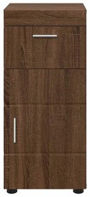 vidaXL Ντουλάπι Μπάνιου με πόρτα TULUM Καφέ δρυς 37 x 31.5 x 82 εκ