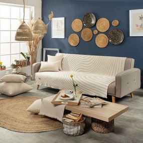 Ριχτάρι Donatella 01 Ecru Teoran Two-seater 180x250cm Cotton-Polyester