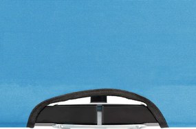 vidaXL Ξαπλώστρα Δύο Ατόμων Πτυσσόμενη Μπλε Ατσάλινη