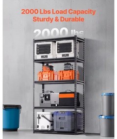 VEVOR Storage Shelves 5 Tier Adjustable Heavy Duty Garage Shelving Unit 2000 lbs