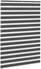 vidaXL Ζέβρα τυφλή Μαύρο Πλάτος υφάσματος 150,9 εκ. Πολυεστέρας