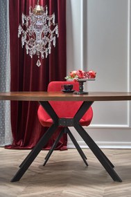 LOCARNO table, color: walnut / black DIOMMI V-CH-LOCARNO-ST