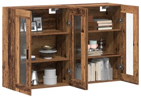 vidaXL Σετ τοίχου με δύο cabinets από παλιό ξύλο, διαστάσεις 69.5 x 34 x 90 εκ. Κατασκευασμένο από ξύλο.