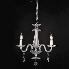 Φωτιστικό Κρεμαστο Aca BLK80383PCC LOMPELIA Διάφανο (Transparent)