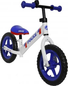 Police Loopfiets 12 Inch Junior White