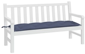 vidaXL Μαξιλάρια Πάγκου Κήπου Ναυτικό Μπλε 150x50x7 εκ. Ύφασμα Oxford
